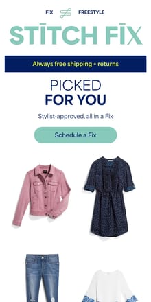 Email from Stitch Fix. Incoming!...wow-worthy style