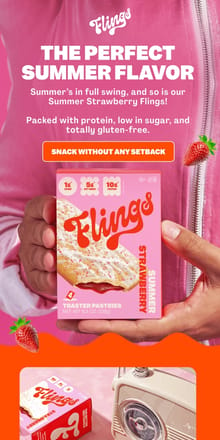 Email from Flings. The PERFECT summer snack! 🍓