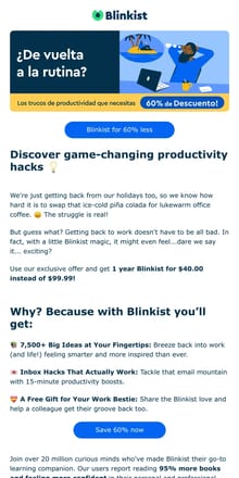 Email from Blinkist. 📞 Work's Calling... But Are You Ready?