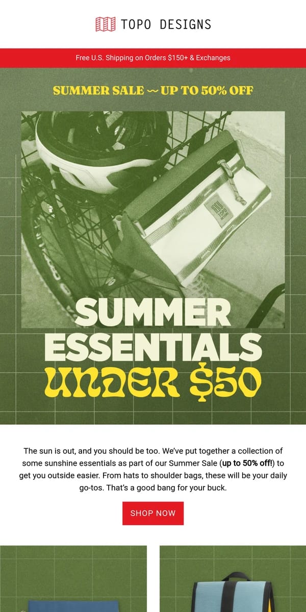 Email from undefined. Summer essentials under $50