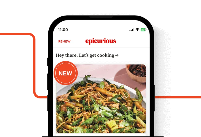 Free digital access to the Epicurious app included with your subscription.
