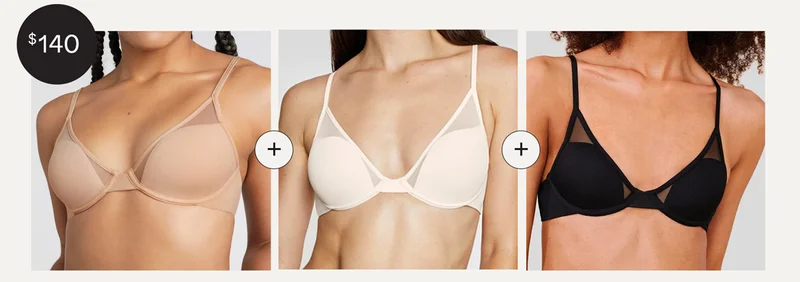 The Classic All You Bra Trio (3 Pack) - $140