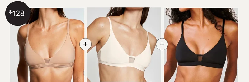 Limitless Wirefree Bra Trio (3 Pack) - $128