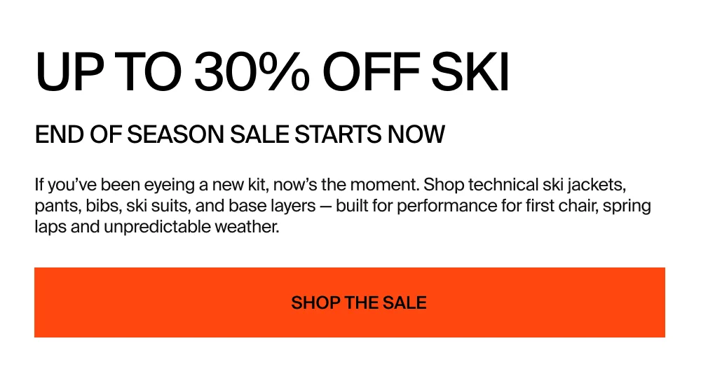 Shop up to 30% off Ski