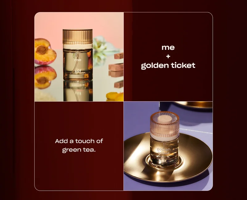 Me + Golden Ticket Add a touch of green tea.