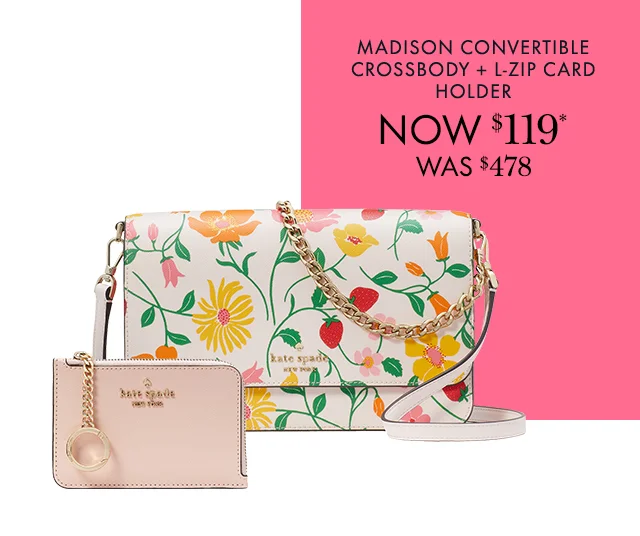 Madison Convertible Crossbody + L-Zip Card Holder