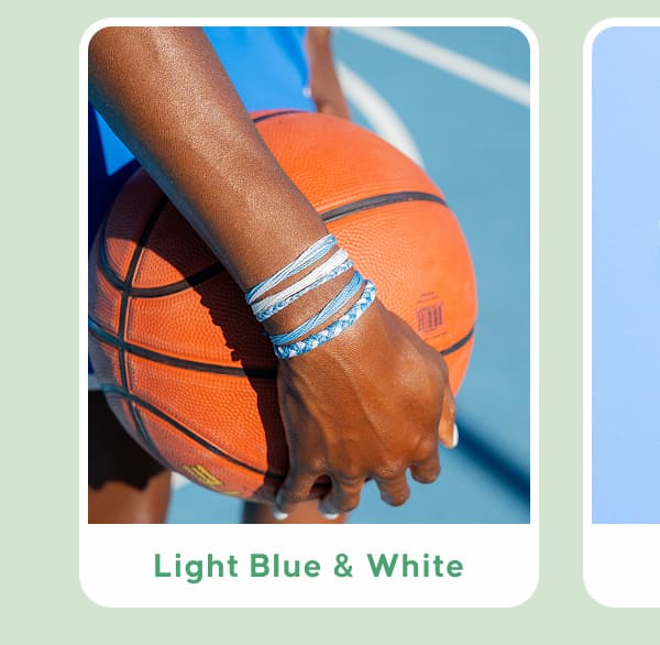 Light Blue & White