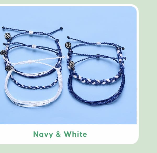 Navy & White