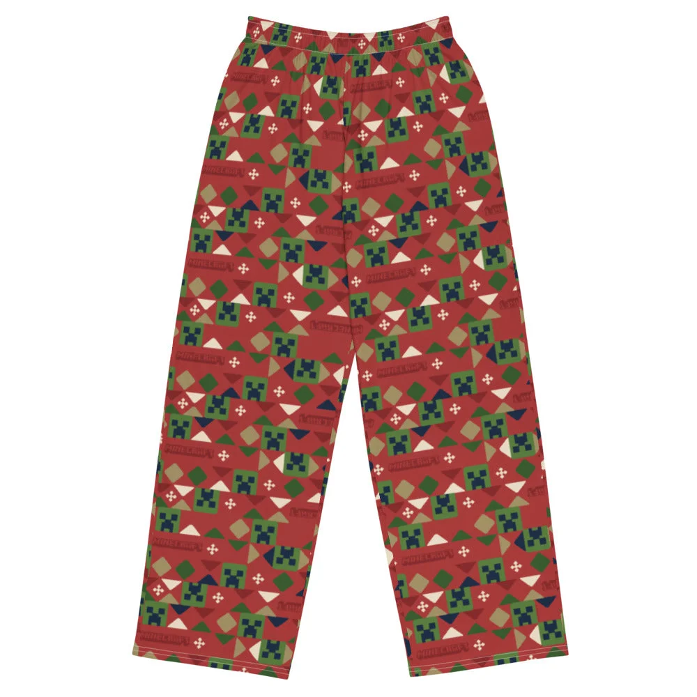 Image of Minecraft Holiday Creeper Pattern Lounge Pant