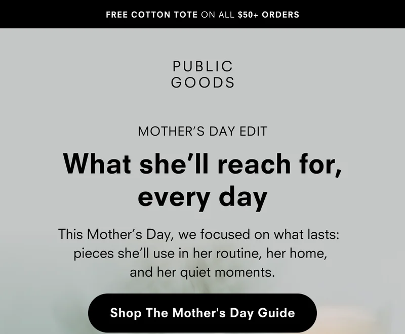 What she´ll reach for, every day. This mother´s day, we focused on what lasts.