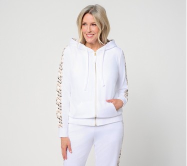 Belle Body by Kim Gravel French Terry Shell Bound Zip Hoodie