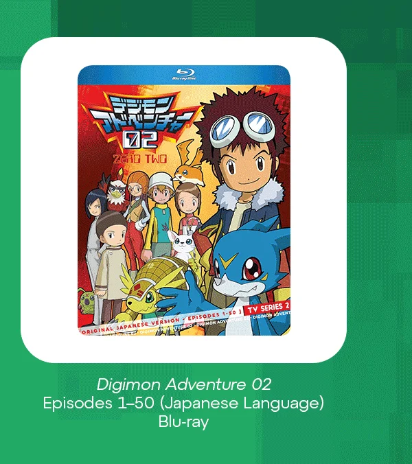 Digimon Adventure 02 - Series 2 (Japanese Language) - Blu-ray Digimon Adventure 02 - Series 2 (Japanese Language) - Blu-ray