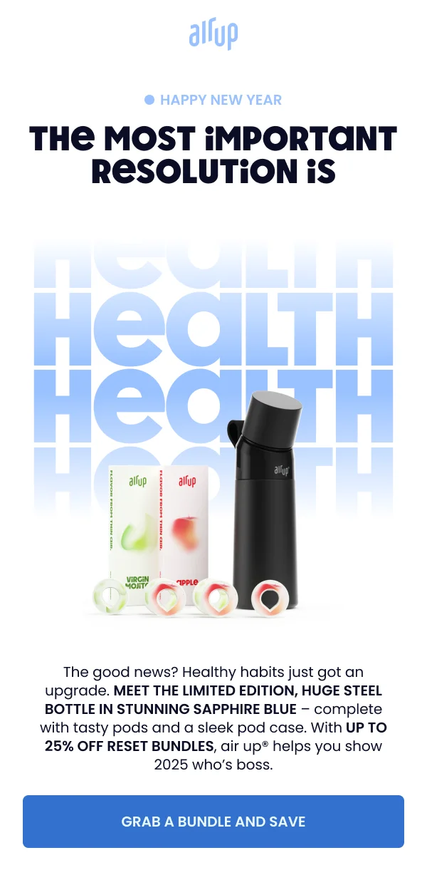 A New Year's resolution that doesn't sacrifice joy.