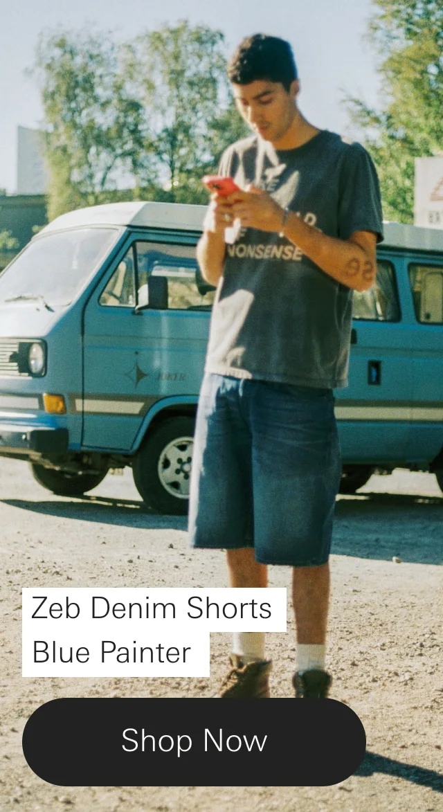 Zeb Denim Shorts Blue Painter