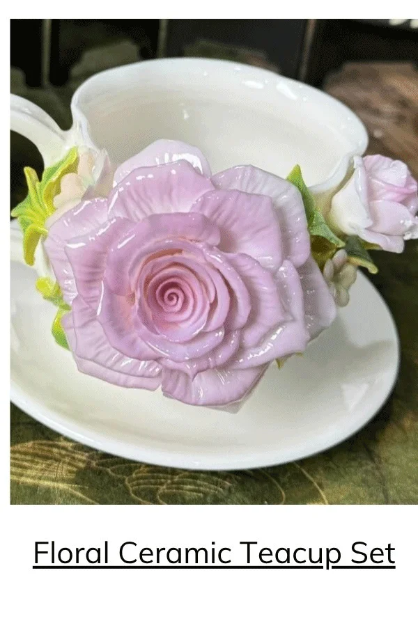 Dreamcloud Modern Floral Ceramic Tea and Coffee Set
