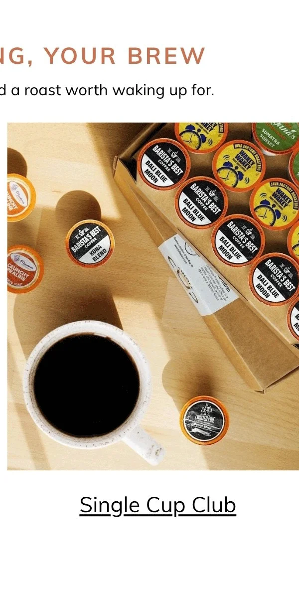 Single Cup Club Membership K-Cups