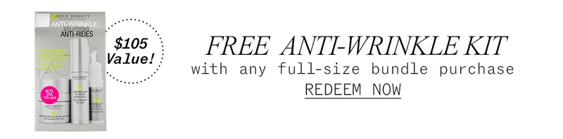 Free Anti-Wrinkle Solutions Kit with Full-Size Bundle Purchase