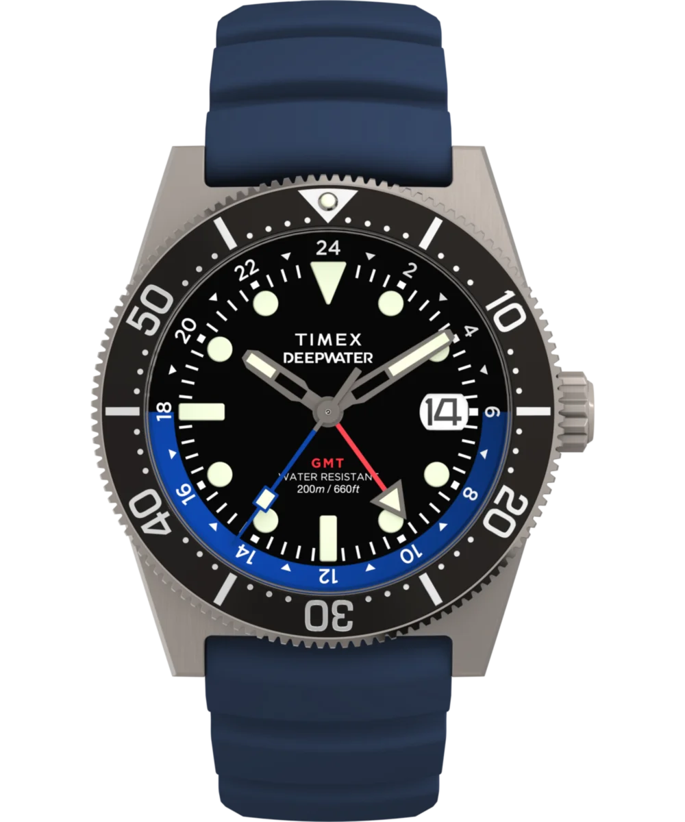 Image of Deepwater Reef 200 GMT 41mm Synthetic Rubber Strap Watch