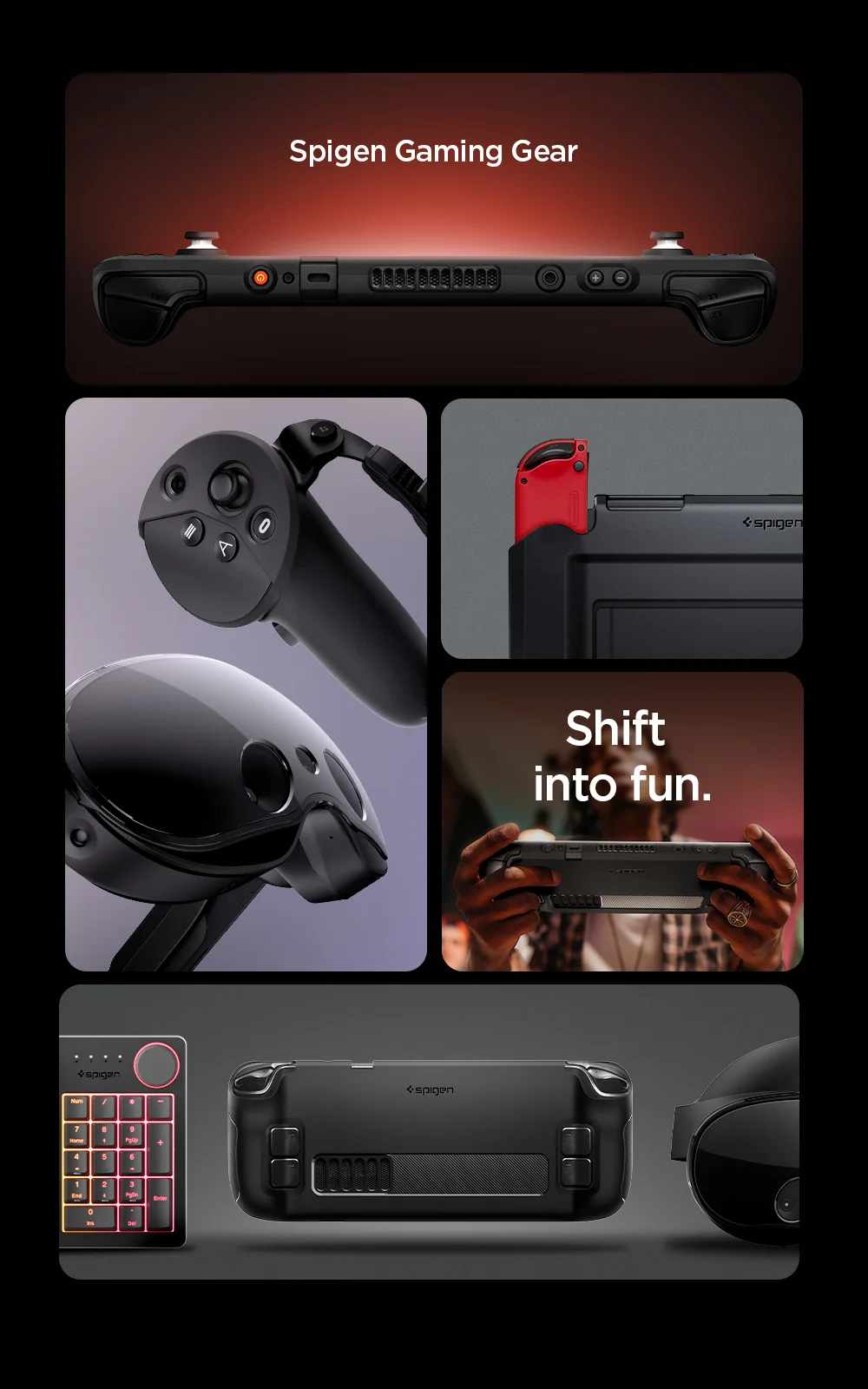 Spigen Gaming Gear. Shift into fun.