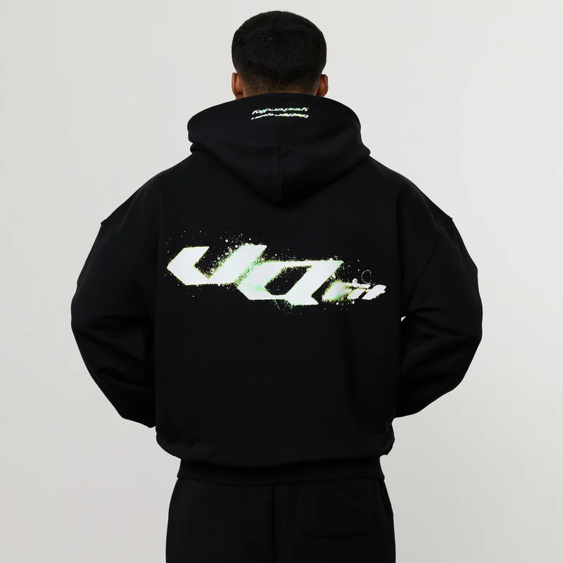 Image of ACID BLACK OVERSIZED HOODIE