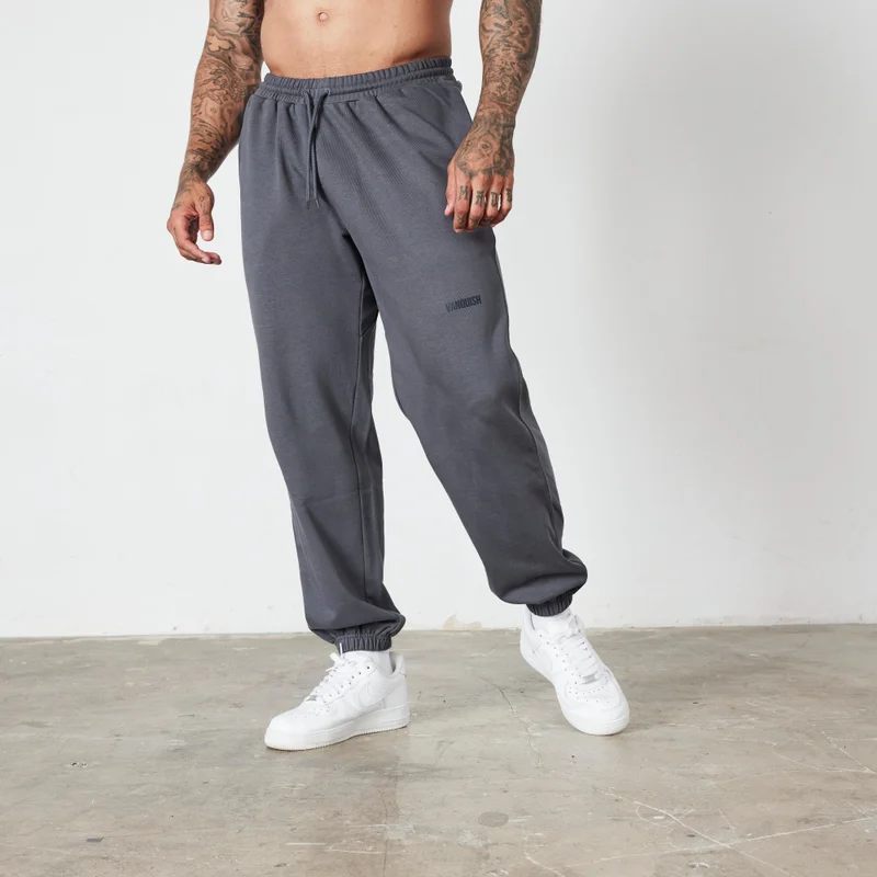 Image of Vanquish Essential Denim Blue Oversized Sweatpants