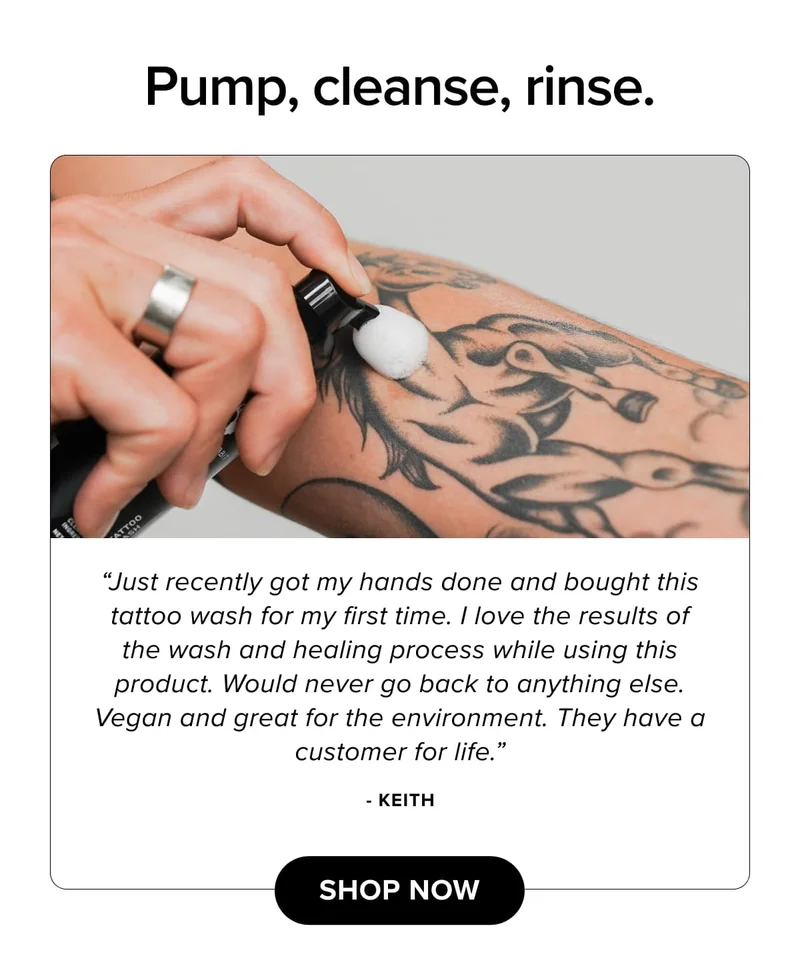 Pump, cleanse, rinse.