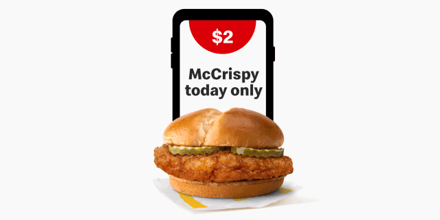 $2 McCrispy today only.