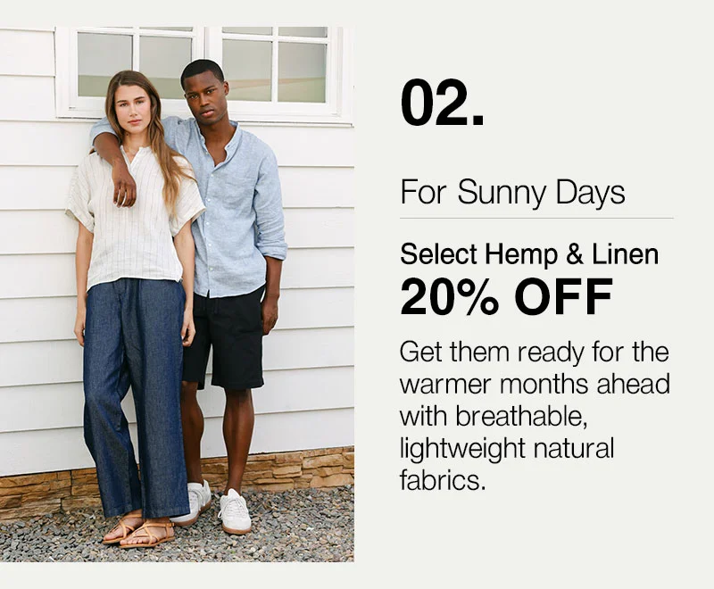 Shop Select Hemp & Linen Sale