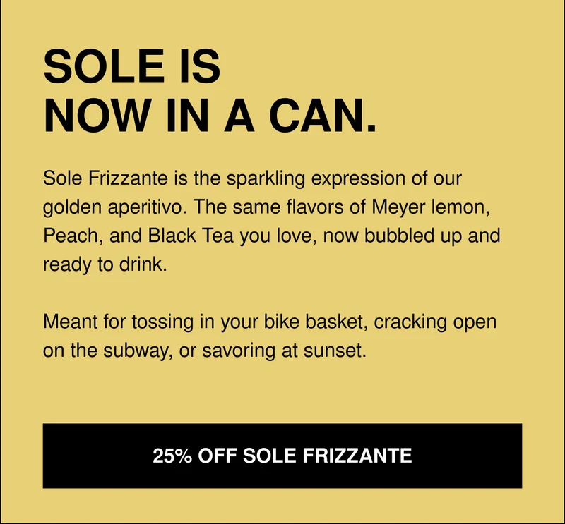 25% OFF SOLE FRIZZANTE