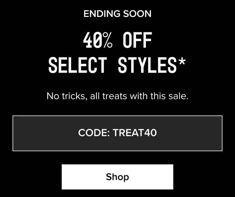 Sale - CODE: TREAT40