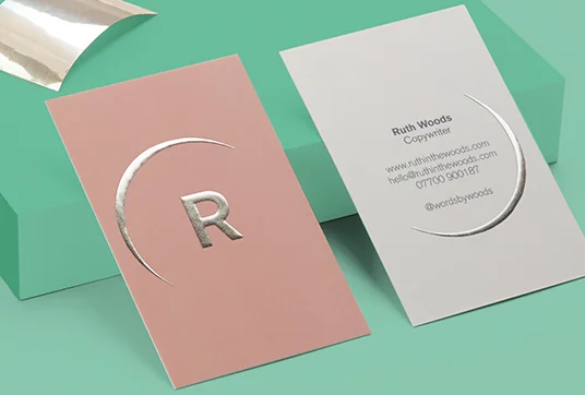 Silver Foil Business Cards
