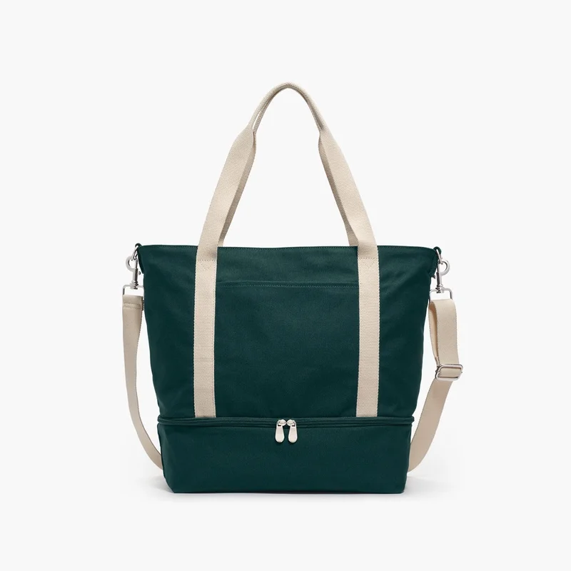 Image of Catalina Deluxe Tote - Eco Friendly Canvas - Dark Green