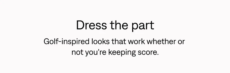 Dress the part