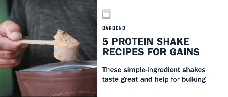 protein shake recipes for gains