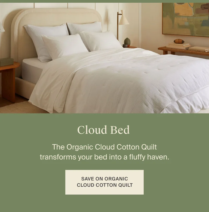 Save on Organic Cloud Cotton Quilt