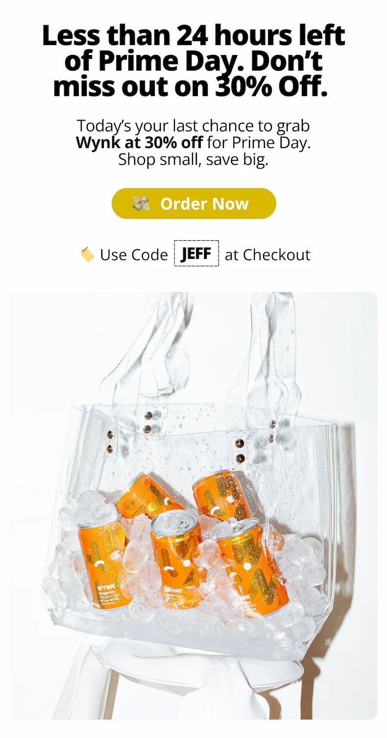 Get 30% Off Wynk for Prime Day! Use code 'JEFF' at checkout