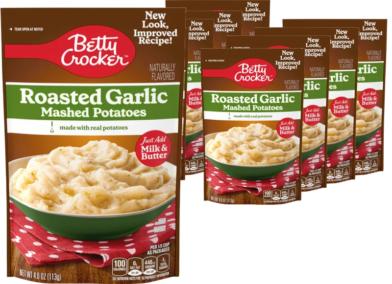 Image of Betty Crocker Roasted Garlic Mashed Potatoes Mix (8 Pack)