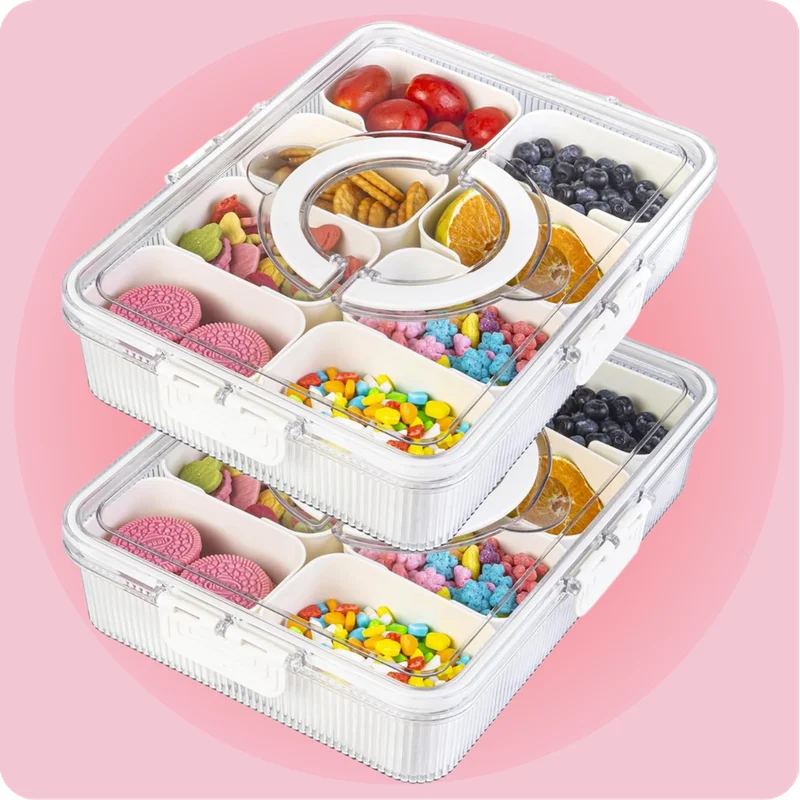 Snack carrier trays