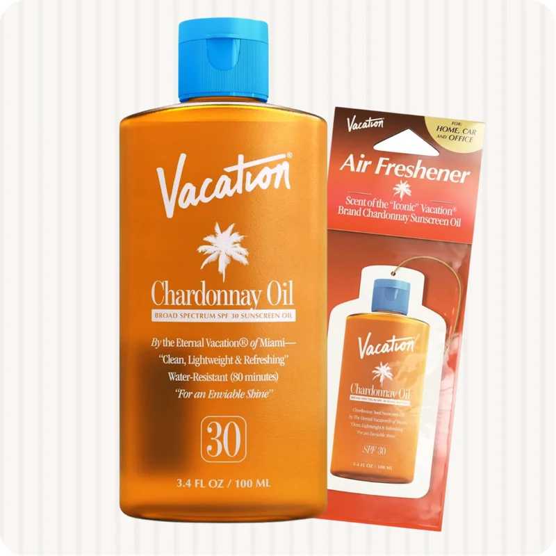 Vacation chardonnay oil sunscreen