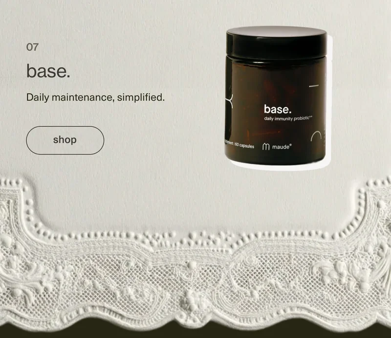 base. | Daily maintenance, simplified. | [ shop ]