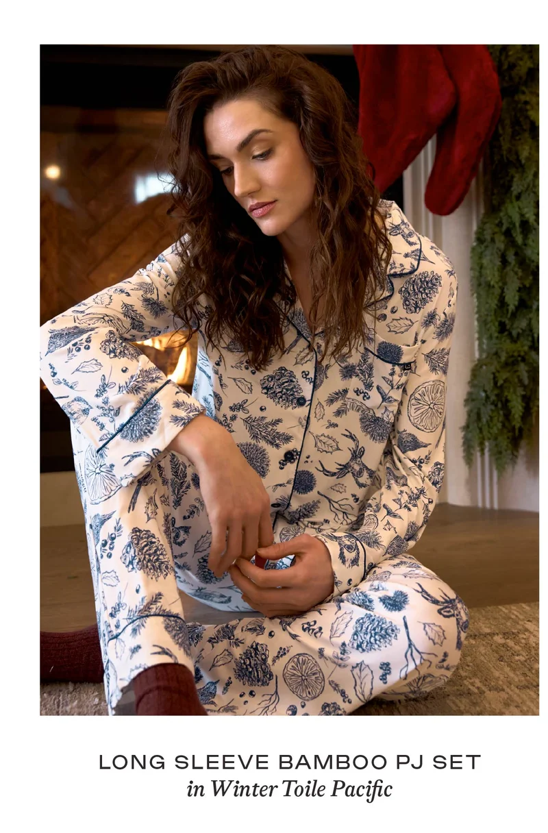 Long Sleeve Bamboo PJ Set Long Sleeve Bamboo PJ Set