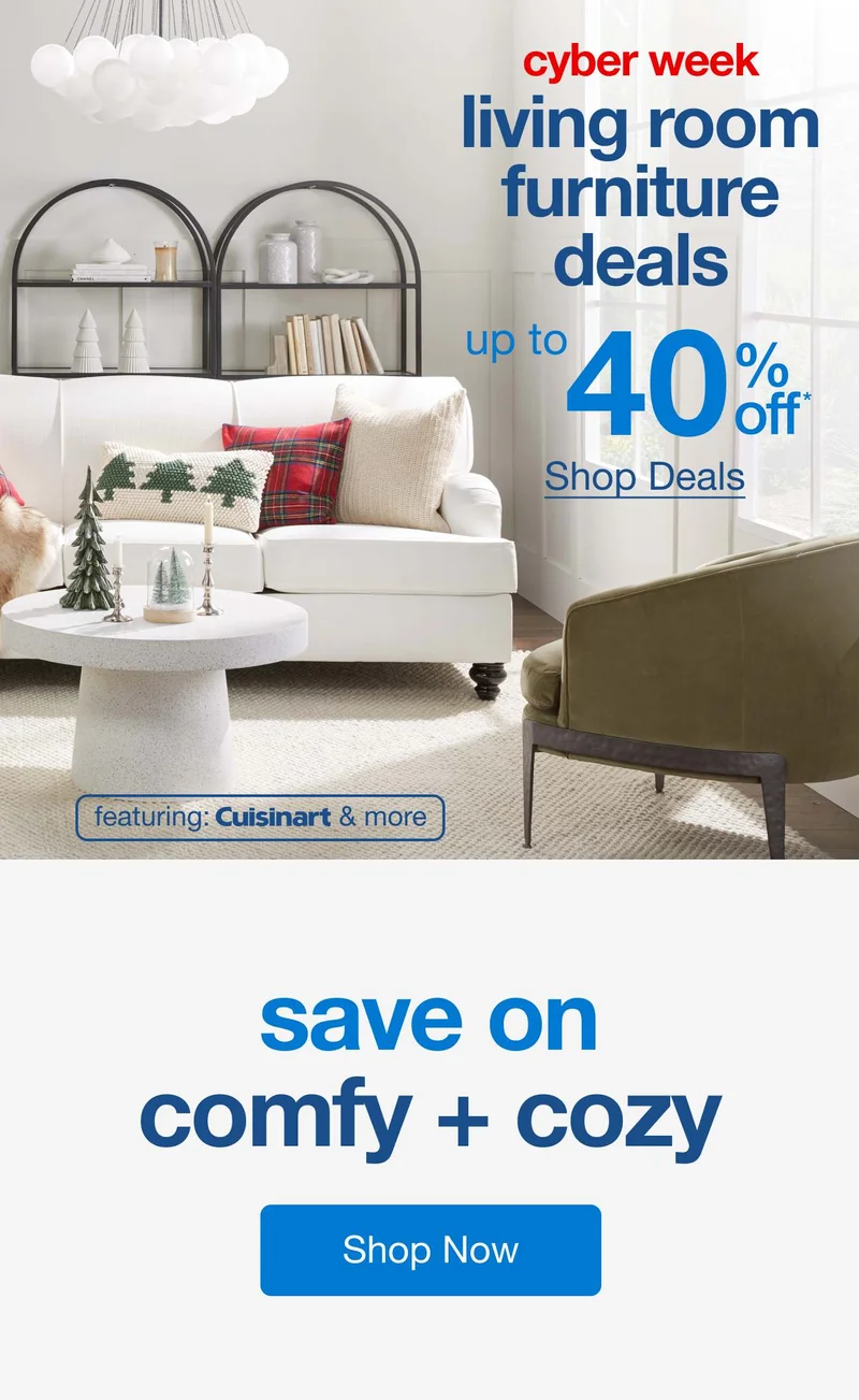 Cyber Week Living Room Furniture Deals — Shop Now!