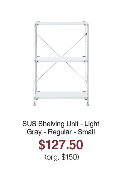 Shop SUS Shelving Unit - Light Gray - Regular - Small