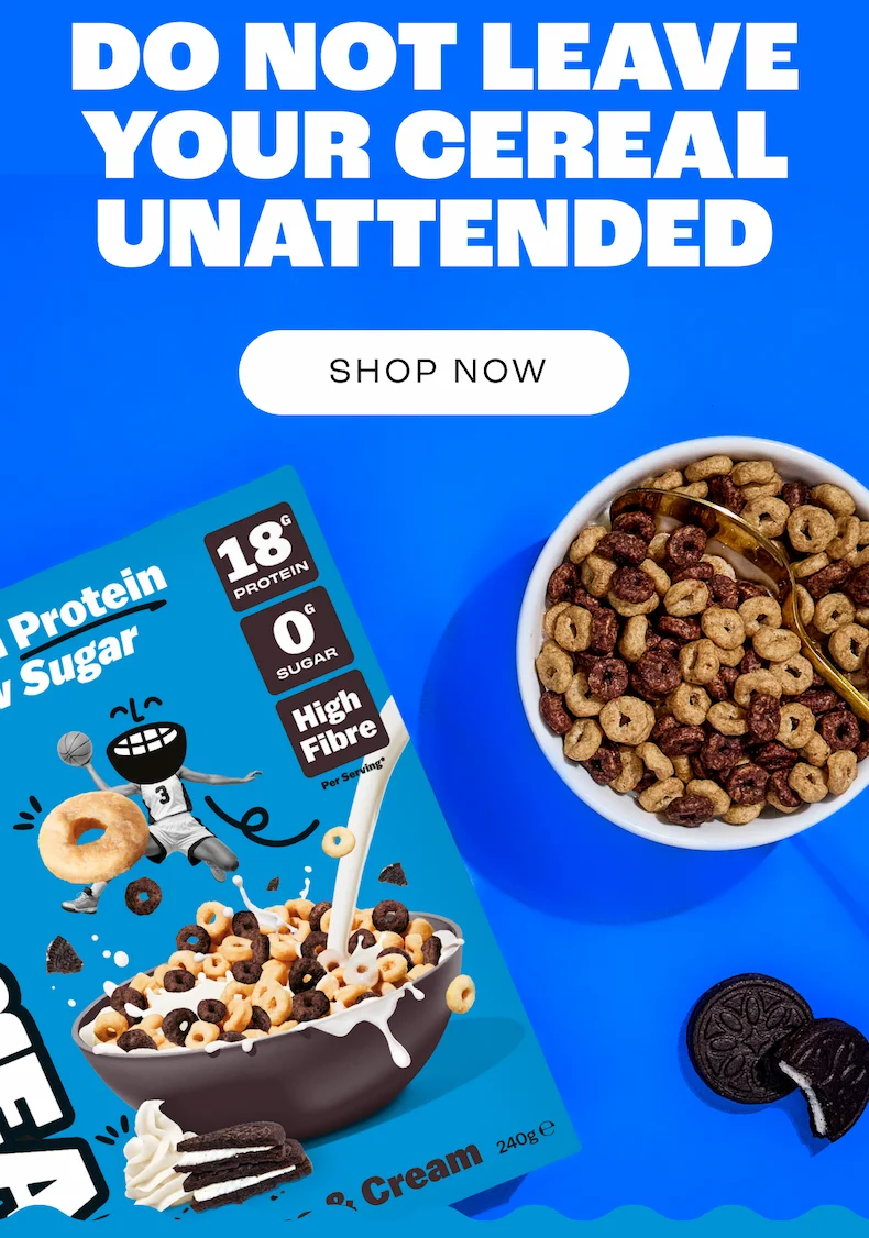 This is an important reminder.  Do not let your cereal out of your sight, or you risk it being eaten by friends, family, flatmates, or a particularly peckish postie.  We recommend storing your cereal somewhere private. Ideally a high security bank vault. Failing that, a cupboard.  Remember: See it. Eat it. Sorted.  Plus - buy 6 boxes, get 2 free when you subscribe.