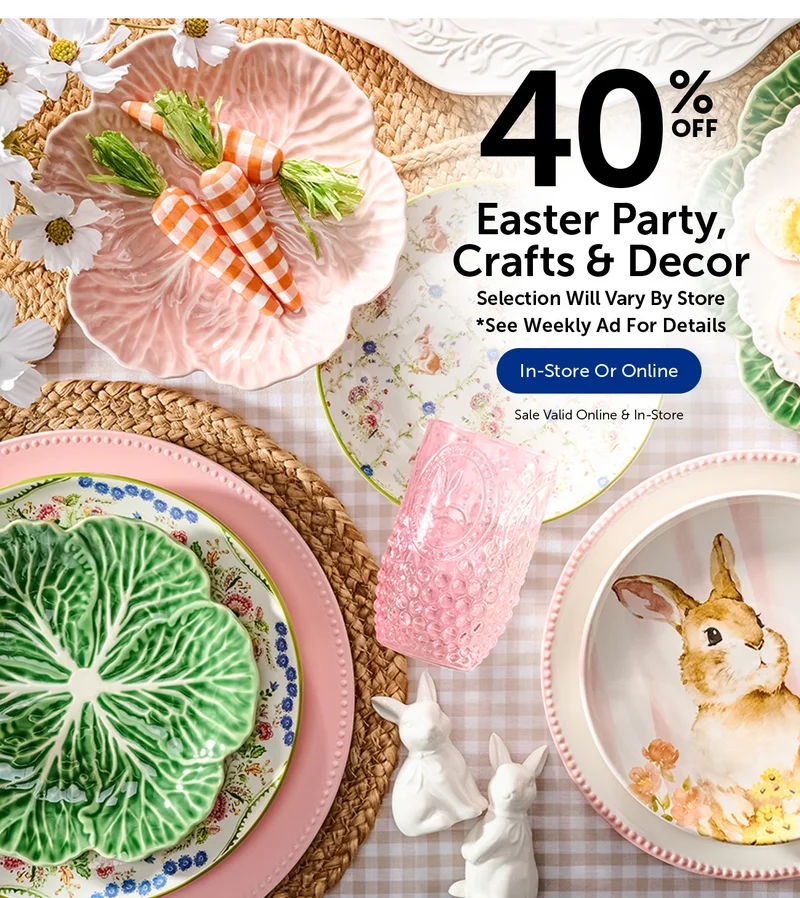 40% Off Easter Party, Crafts & Decor - Select Categories
