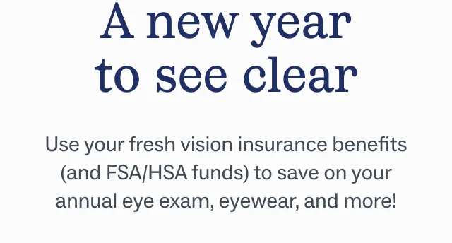 A new year to see clear