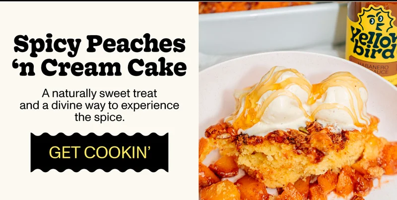 Spicy Peaches 'n Cream Cake Recipe
