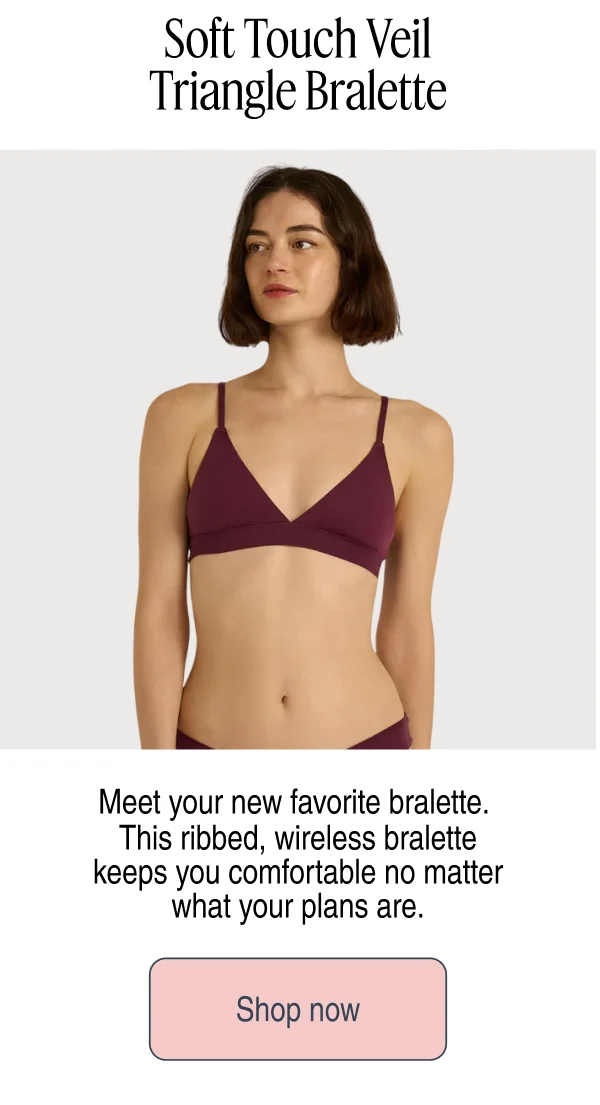 Soft Touch Veil Triangle Bralette | Shop now