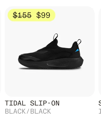 Tidal Slip-on Black Black