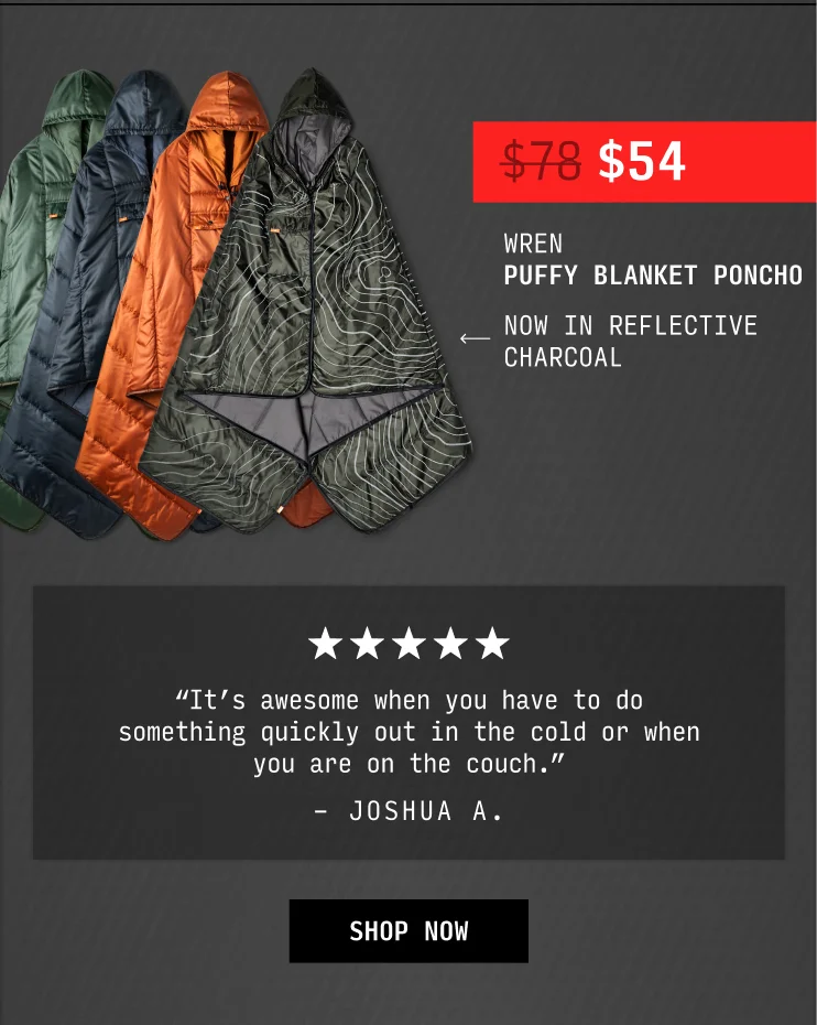 Puffy Blanket Poncho